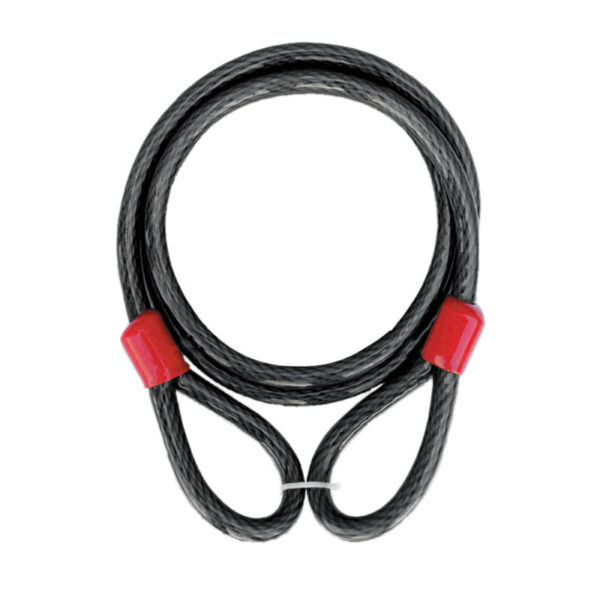 CABLE SEGURIDAD DOBLE LAZO 1.6 cm x  1.5 m